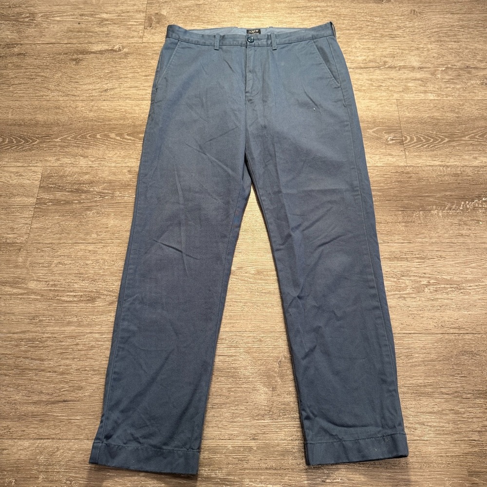 J Crew Pants Mens 31 Blue The Sutton 100% Cotton 31x29 Preppy Casual Chino Adult